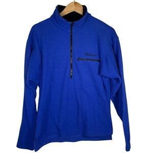 Marmot men’s blue fleece 1/4 zip pullover